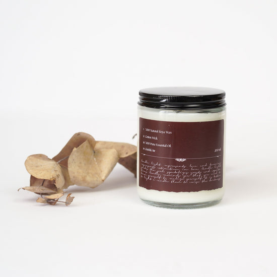 Günlük-Itır Uçucu Yağlı Şeffaf Cam Soyalı Mum