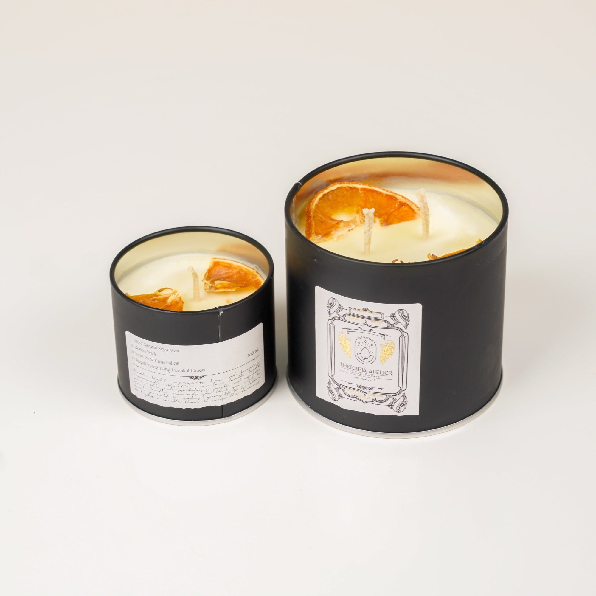 Patchouli-Ylang Ylang-Portakal-Limon Uçucu Yağlı Soyalı Mum