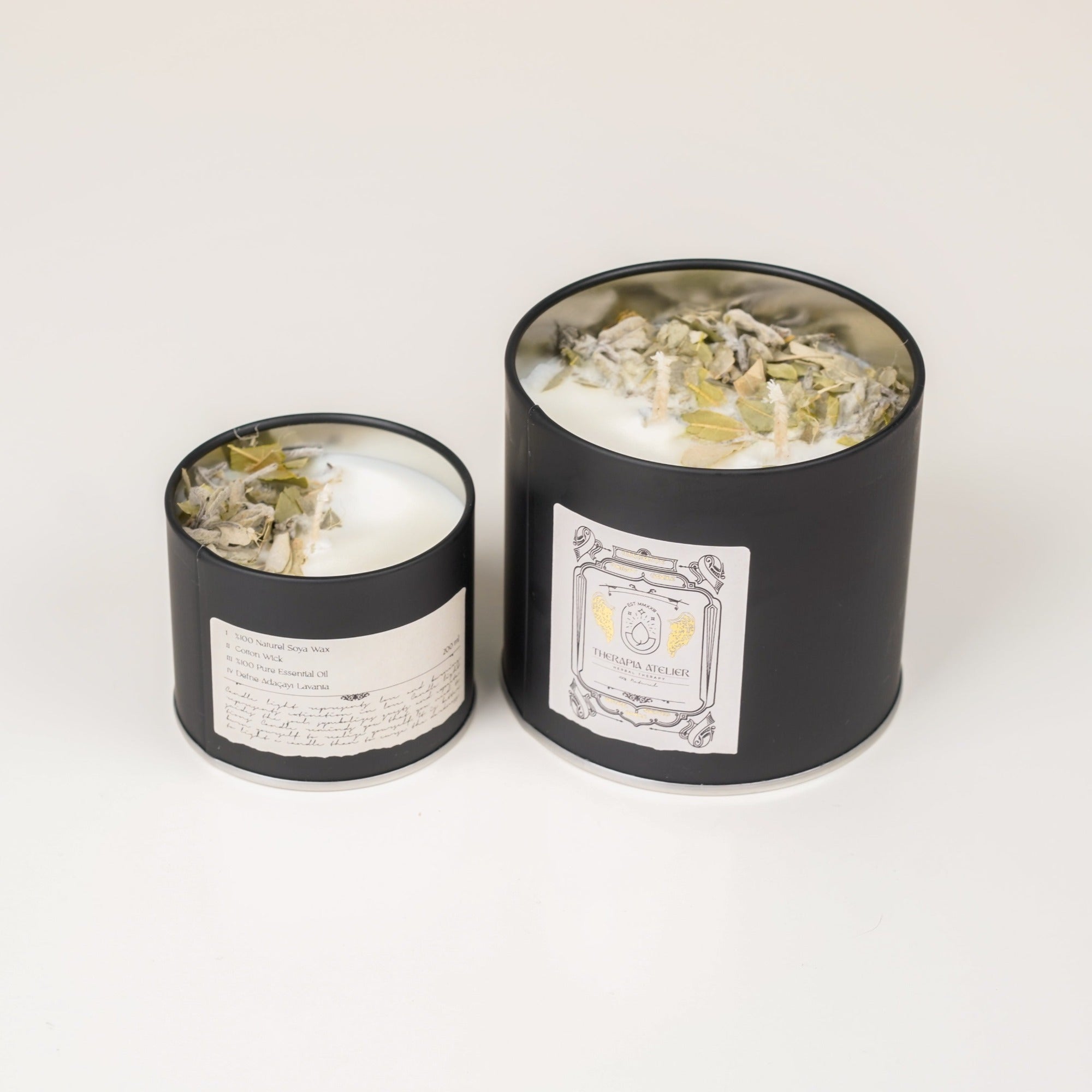 Misk-Adaçayı-Defne-Lavanta Uçucu Yağlı Soyalı Mum