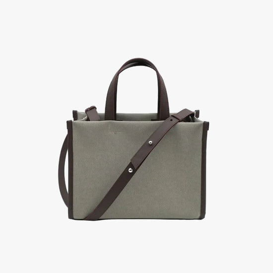 Kanvas Mini Tote Çanta Kahve