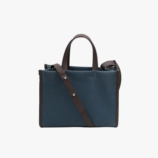 Kanvas Mini Tote Çanta Kahve