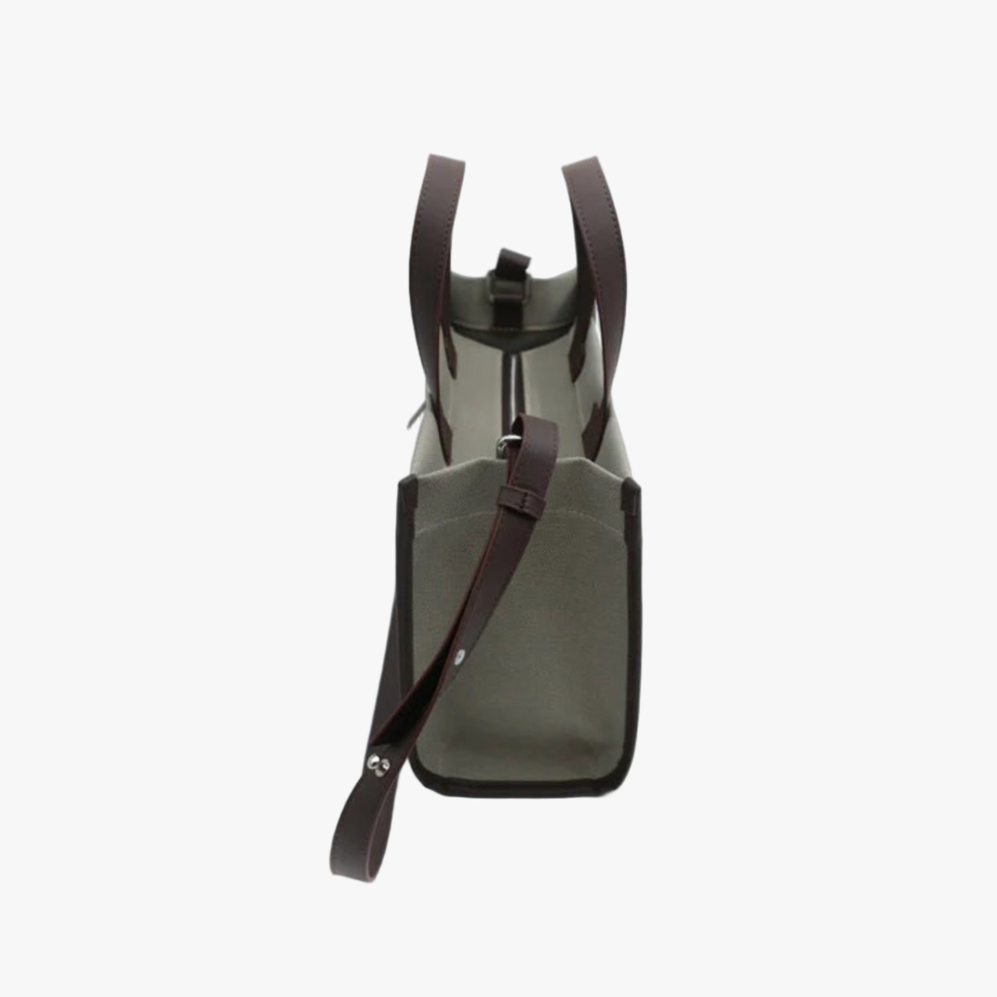 Kanvas Mini Tote Çanta Kahve