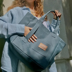 Waxed Oversize Tote Bag