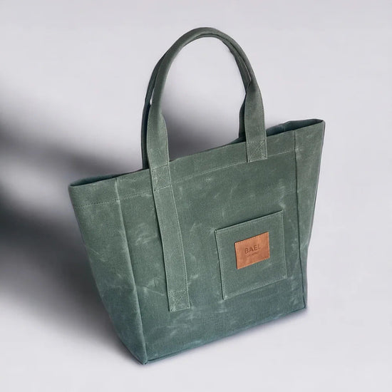 Waxed Oversize Tote Bag