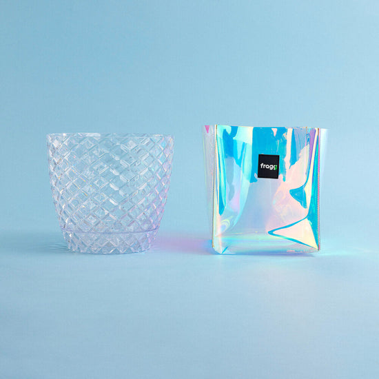 Holografik PVC Kaplamalı Plastik Saksı