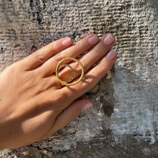 Yuvarlak Mozaik Yüzük