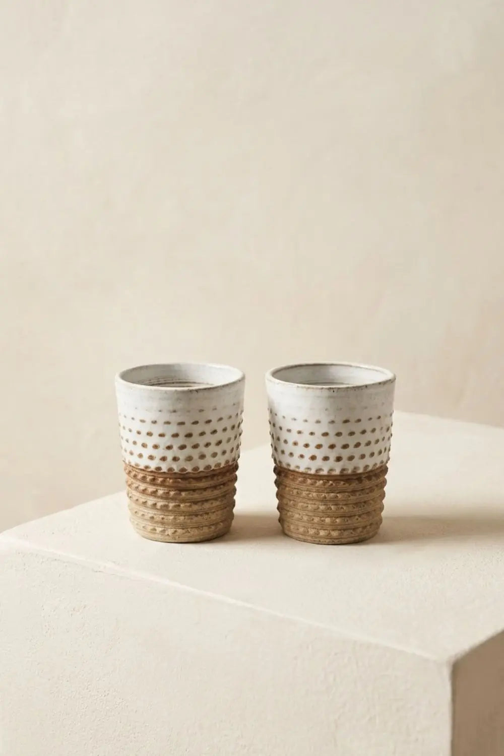 Nokta Detaylı Espresso Bardağı – 2'li Set