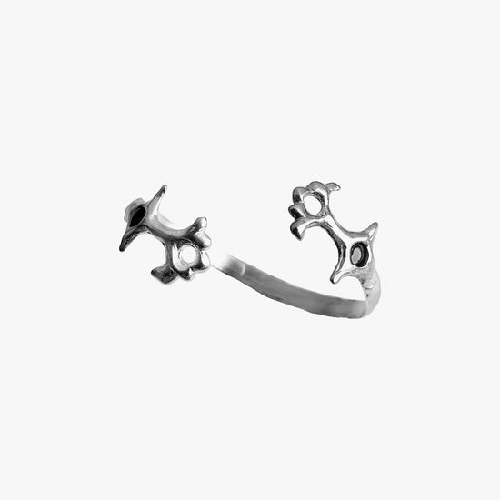 Brambuta Ankh Cuff Gümüş Siyah