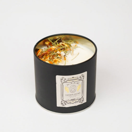 Günlük-Itır Uçucu Yağlı Amber Cam Soyalı Mum